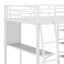 Lit mezzanine en métal avec 3 couches de tablettes et bureau Adwin-2072388260-2072388267
