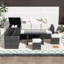 Ensemble de canapé d'extérieur en rotin 6 pièces avec rangement réglable, table réglable et table en verre trempé 6 pièces-1336840527-1336840517