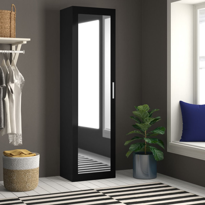 Hyland 1 Door Laminate Wardrobe, Black