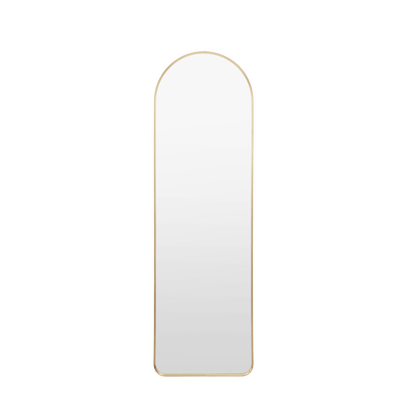 Anna Metal Framed Arch Mirror, Gold