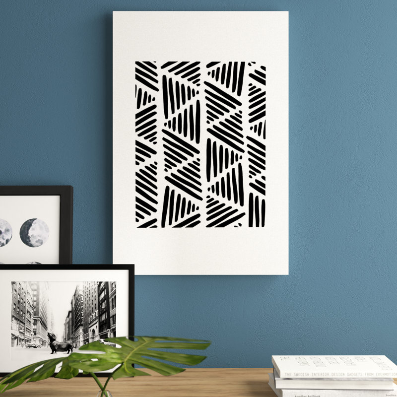 Arrthor «Abstract I», impression sur toile, H 12 po x l 8 po x P 0,75 po, Pas de tapis, Toile tendue