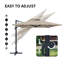 Parasol de patio en aluminium de 13 pi x l 9,7 pi avec table ronde, 2 chaises en osier de polyéthylène et coussin beige-1555973765