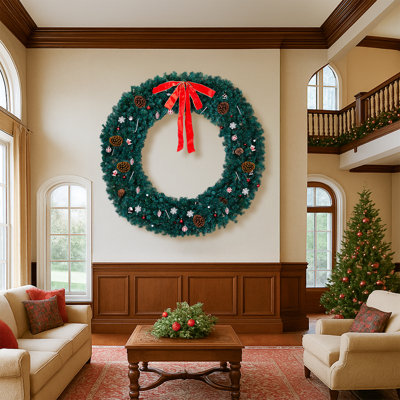72 " Pre-Lit Wreath