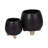 Ereka Stoneware and Ceramic Footed Round Planters with Triple Ball Base Design Set of 2-1852085795