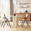 Chaises pliantes en bois, chaises pliantes, chaises de salle à manger en bois empilables pour la cuisine et la salle à manger, siège et dossier tissés, ensemble de 2 chaises de salle à manger-412805073-412805079