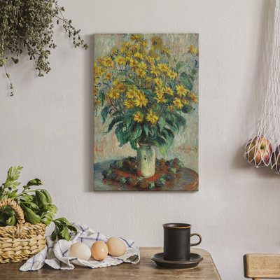 " Jerusalem Artichoke Flowers " Painting Print