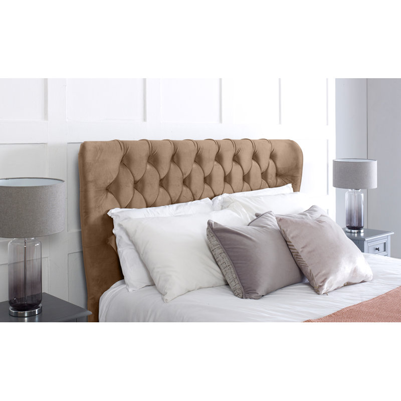 Jayvion Upholstered Bed, Single (90x190cm), Brown