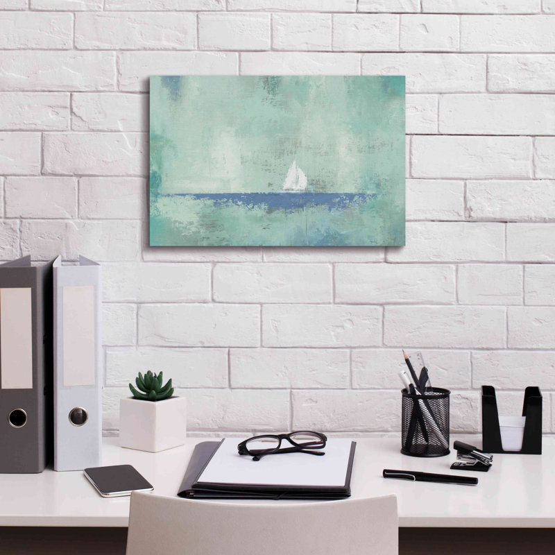 «Sailboat Dream» par James Wiens, art mural sur toile, H 12 po x l 18 po x P 0,75 po