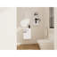 Meuble-lavabo à fermeture en douceur avec lavabo de 16 pouces, support de rangement, conception flottante, trois