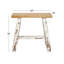 Tabouret en bois avec plateau en bois brun-1688667009