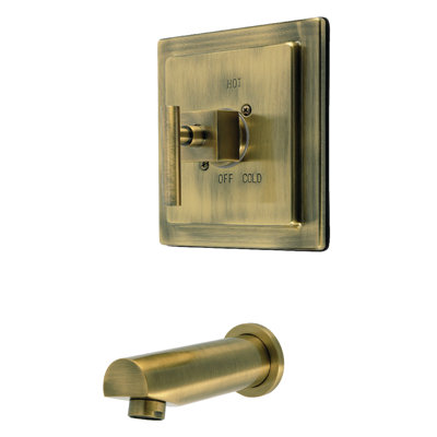 Robinet de baignoire à pression équilibrée à poignée simple Kingston Brass Claremont