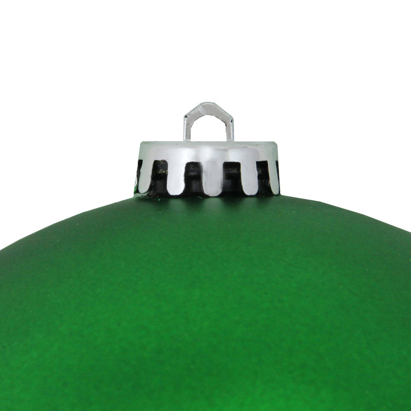 Ornement boule de Noël mat incassable, H 12 po x l 12 po x P 12 po, Vert