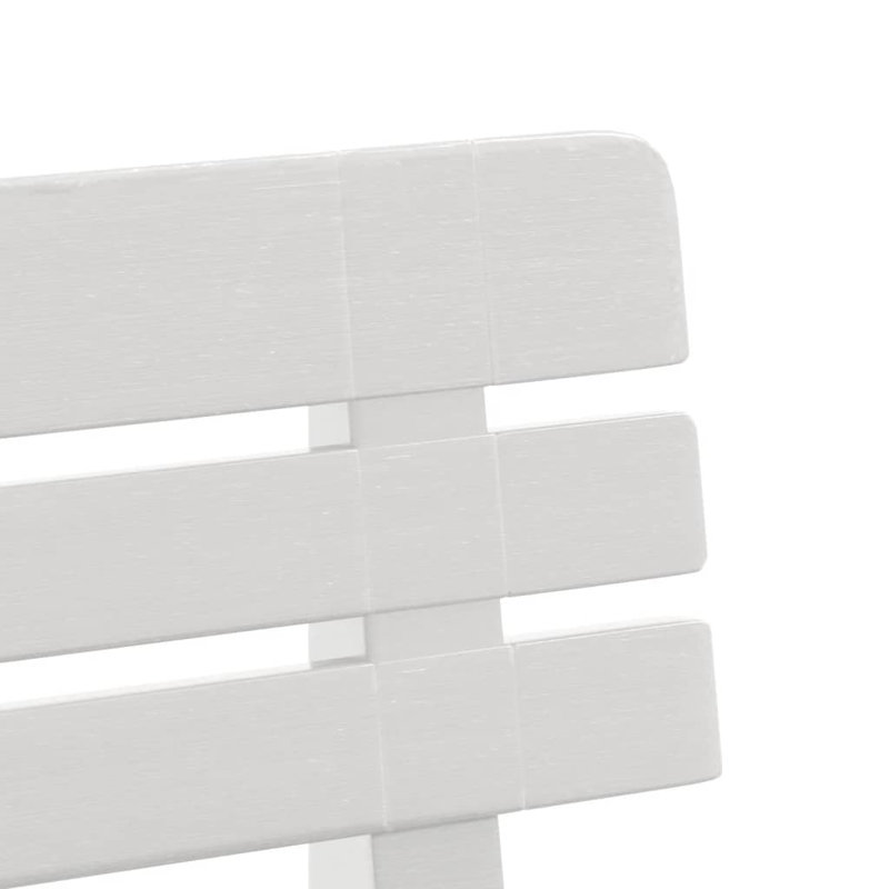 Vidaxl garden bench in polypropylene, White