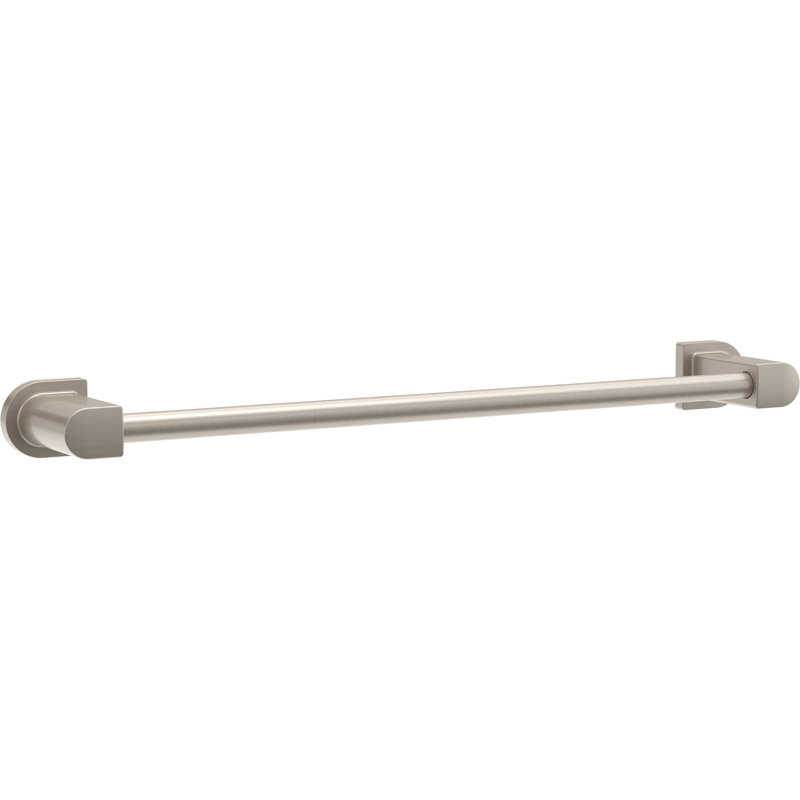 Barre à serviettes murale Xander 1, H 1,69 po x L 19,93 po x P 2,98 po, Nickel brossé