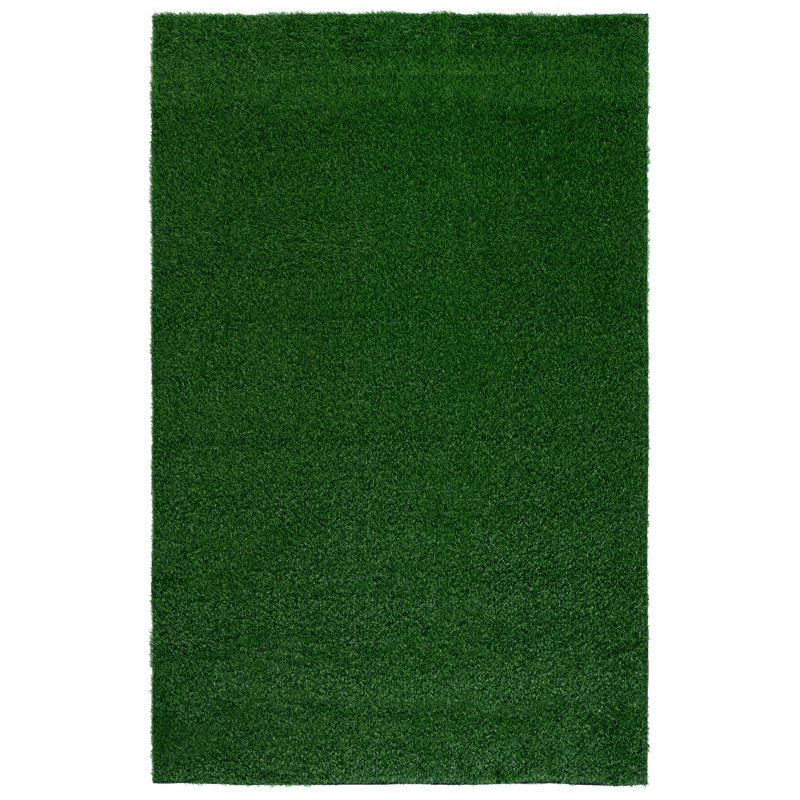 Turf Area Rug 602 Solid Color Indoor/Outdoor Rug, Rectangle 5' x 8'