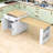 Kitchen Island with Extendable Dining Table, Built-in Charging Station and Lockable Wheels-105502193
