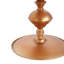 Petite petite table de bout ronde dorée, hauteur 29,3 po, décor métallique rétro