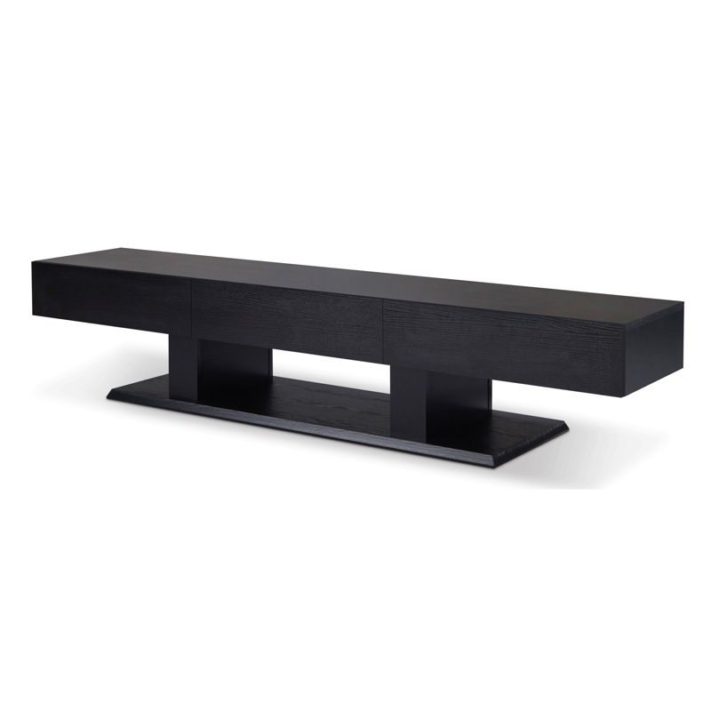 Meuble télé noir à 3 tiroirs