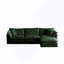 Free Combination Comfy Upholstery Modular Oversized L Shaped Sectional Sofa With Reversible Ottoman