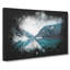Mountain Range Reflection - Wrapped Canvas Painting-56645434