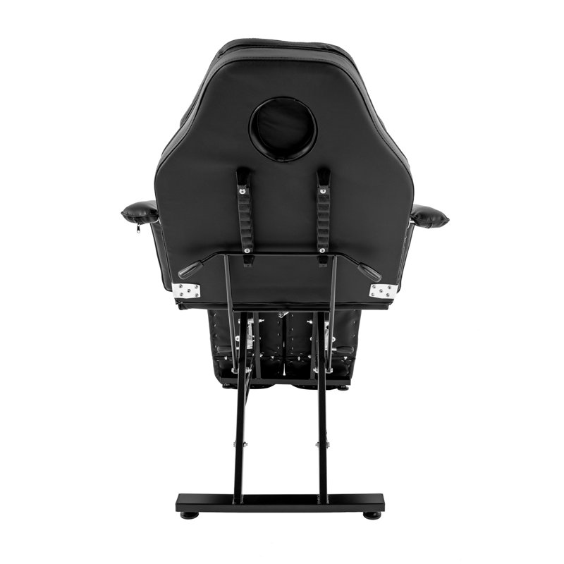 Fauteuil inclinable zéro gravité avec coussin Nayara, Noir