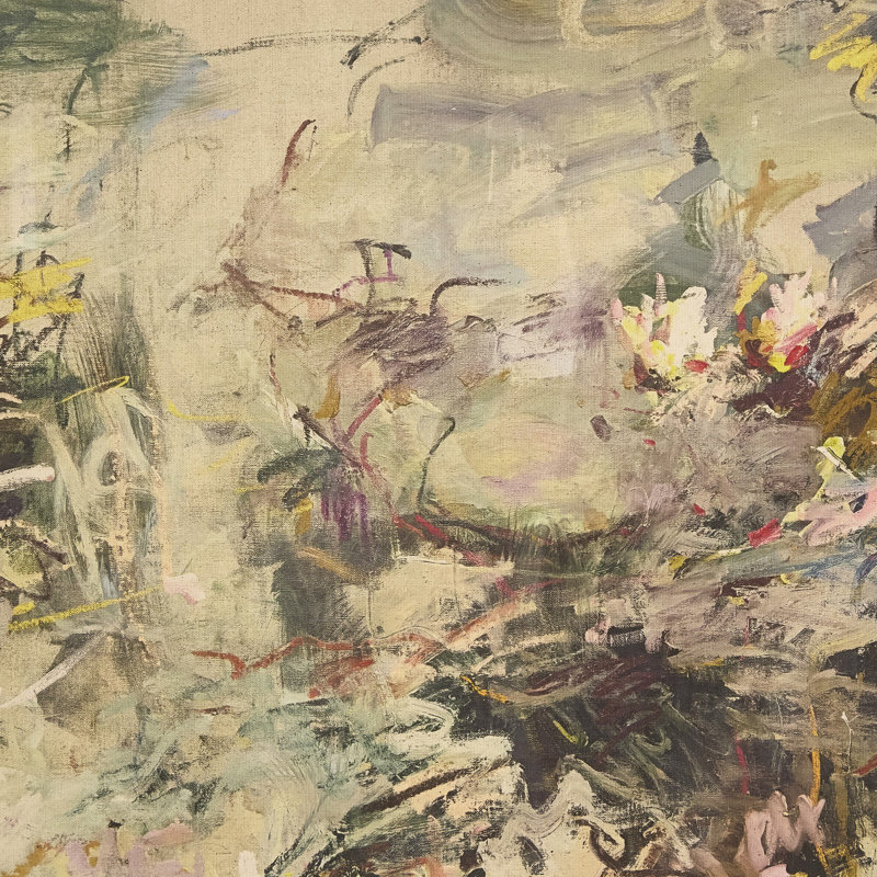 Evening Reflections Painting by Lilia Orlova Holmes, 48"H x 48"W