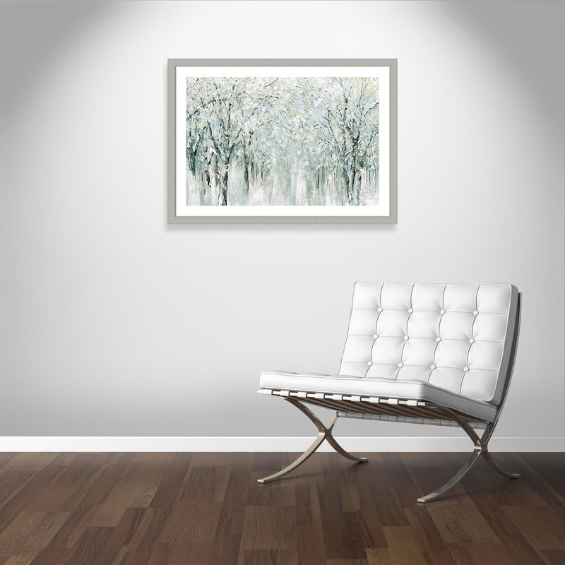 Braeswood Winter Mist - reproduction d'art sur papier encadrée