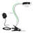 Black Plug-in LED Clip-On Desk Lamp with 5ft Cord, 360° Adjustable Gooseneck, 4000K Cool White, ETL Certified