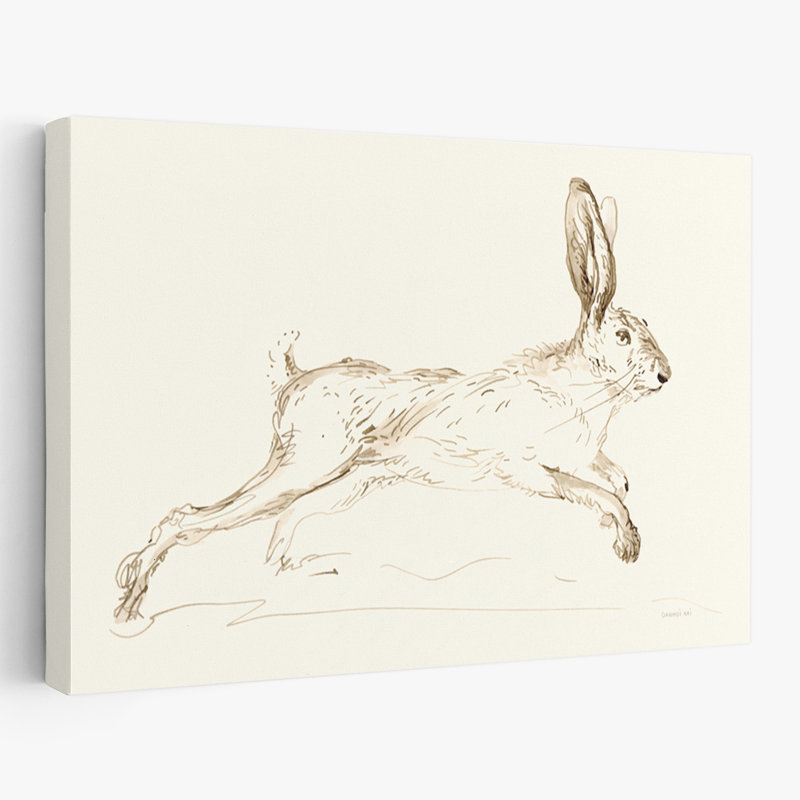Animaux et sauts bruns, H 24 po x l 36 po