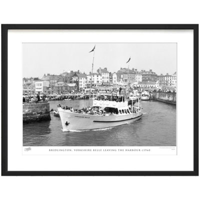 Bridlington, Yorkshire Belle Leaving the Harbour C1960 1 Piece Single Picture Frame Wall Art