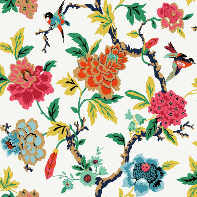 Waverly Peel & Stick Floral Roll