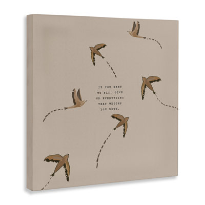 «If You Want To Fly», art mural sur toile par Amelia Noyes