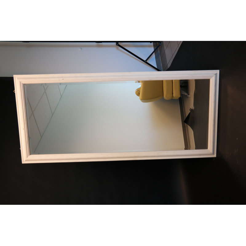 Lemoine Wood Flach Wall Mirror, 162cm H x 72cm W, Gold