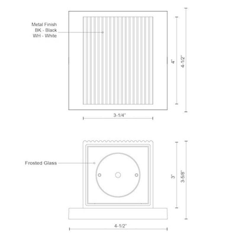 1 - Light LED Outdoor Flush Mount, White