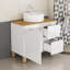 Meuble-lavabo autoportant avec lavabo