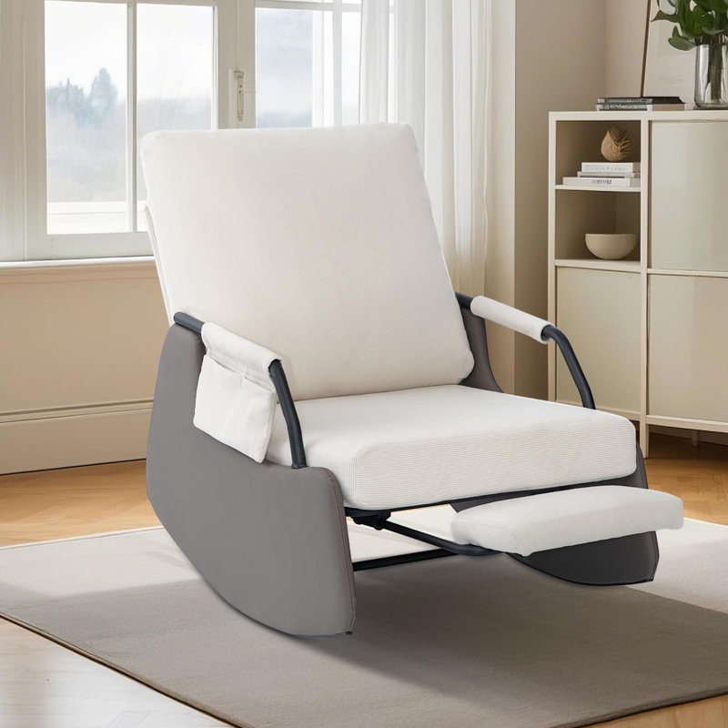 Outdoor Lounge Chair, White, White