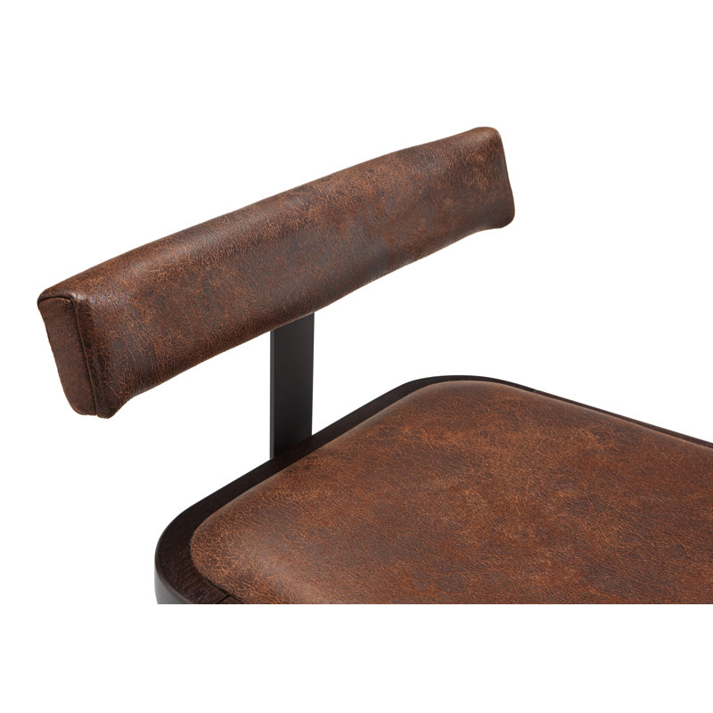 Espresso 3-Piece Round Glass Top Pub Set with Oak Base