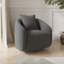 Fauteuil demi-tonneau pivotant l 28,5 po Bashar-898202286