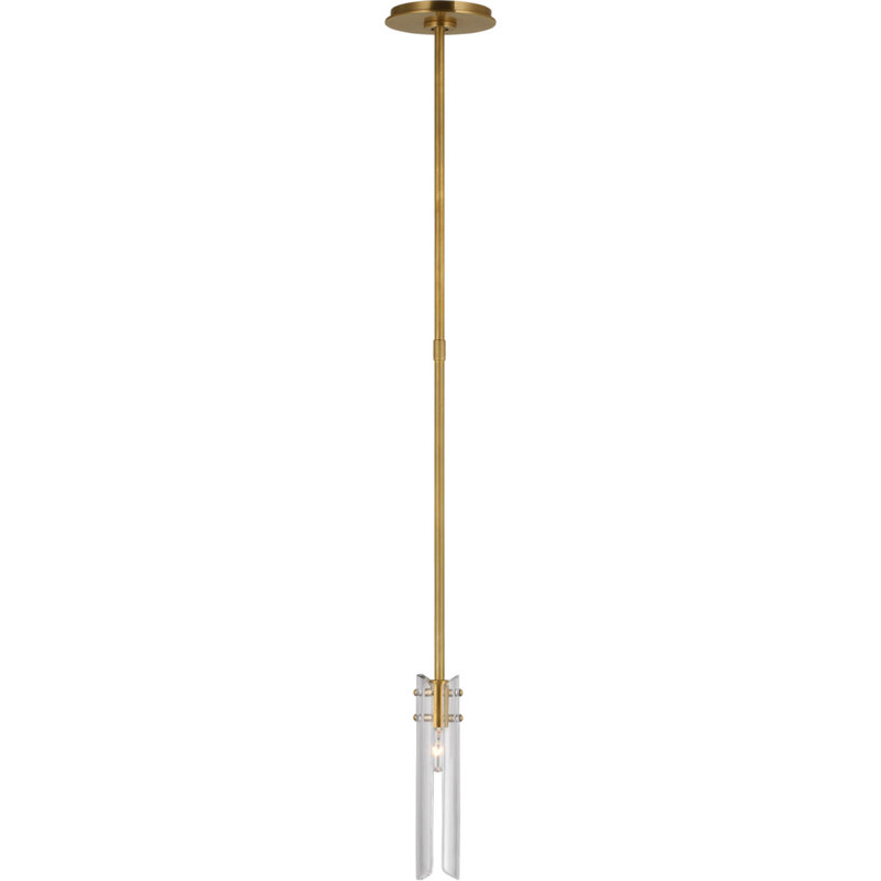 Aerin Casoria Petite Single Pendant, Antique Brass
