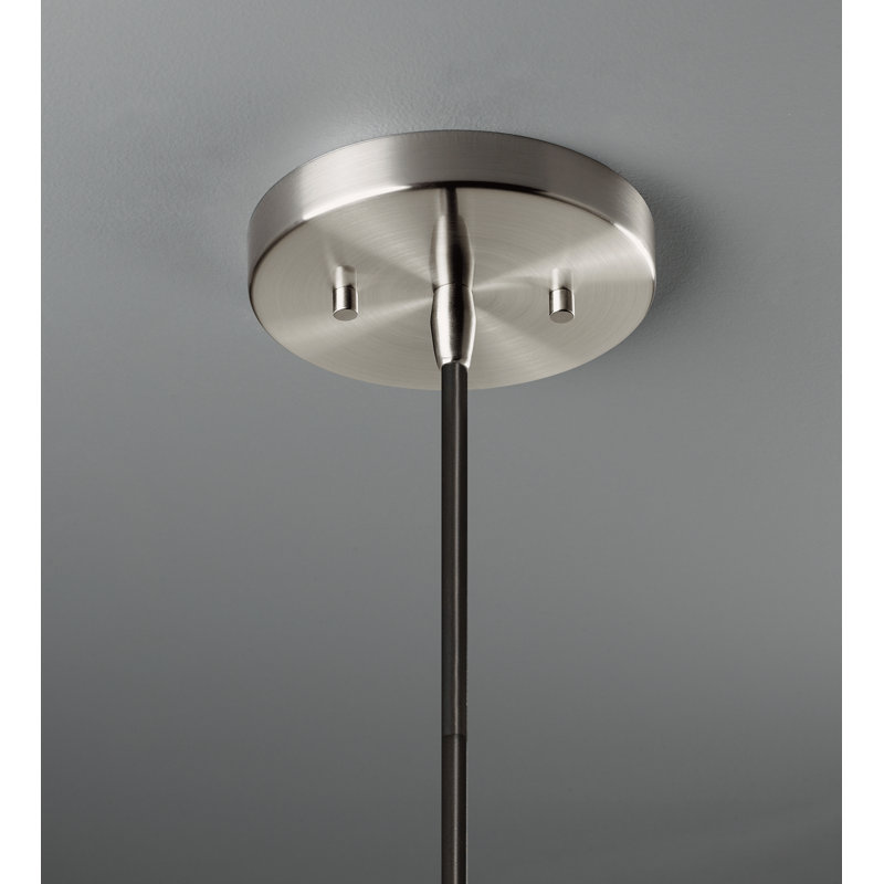 Cerra 1 - Light Single Dome Pendant, Polished Chrome, Midnight Sky/Matte White