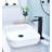 Waterfall Spout Bathroom Sink Single Handle Faucet With Pop-Up Drain (No Overflow)