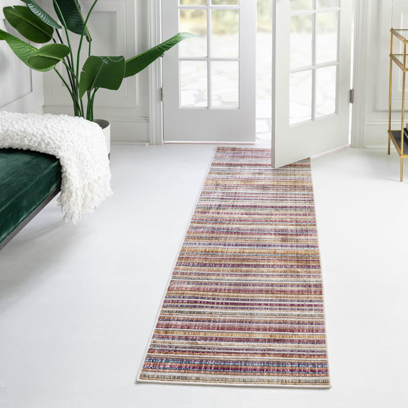 Tapis de couloir contemporain Amiliya, Tapis de couloir 2 pi x 8 pi