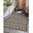 Bethsy Vinyl Machine Printed Area Rug-2080753072
