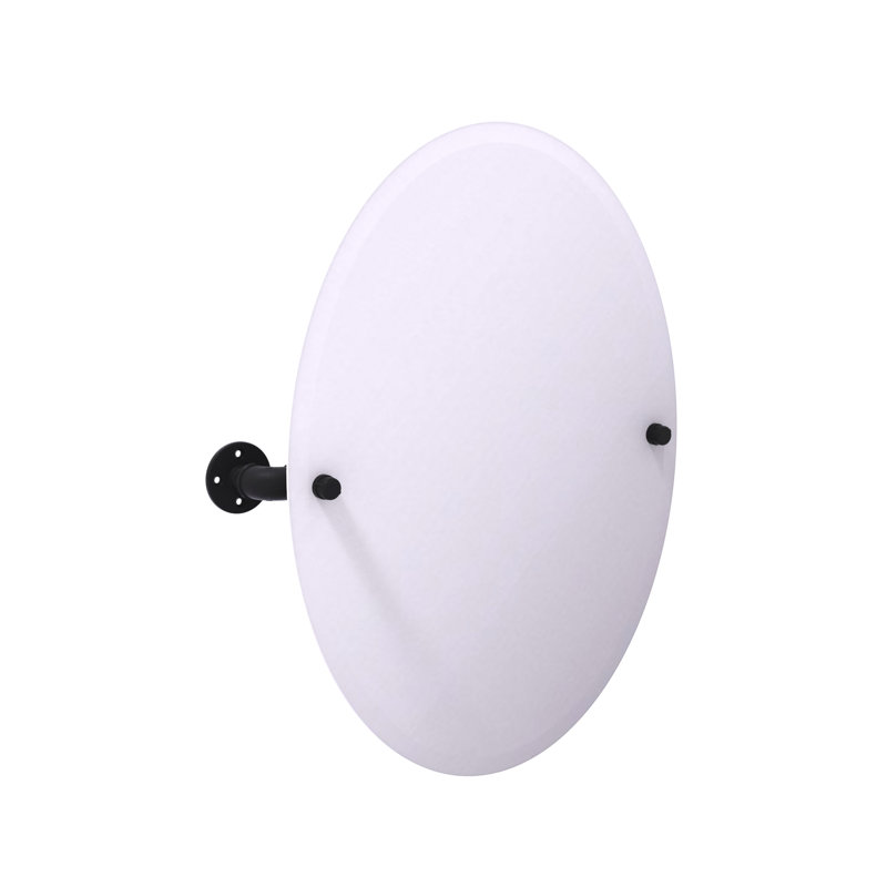 Bayer Flat Wall Mirror, Matte Black