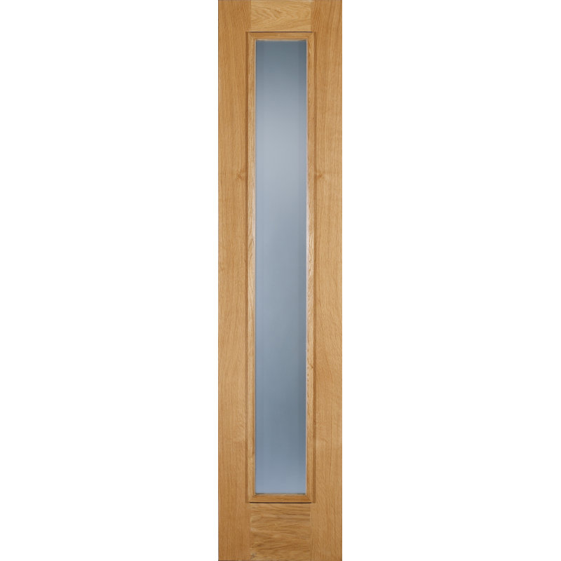 Frosted Glazed Sidelight Oak External Door