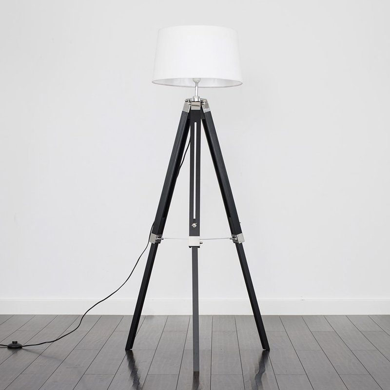 Bella Vista 152cm Tripod Floor Lamp, LED bulb, White