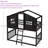 Twin Over Twin House-Shaped Bunk Bed-1670309614