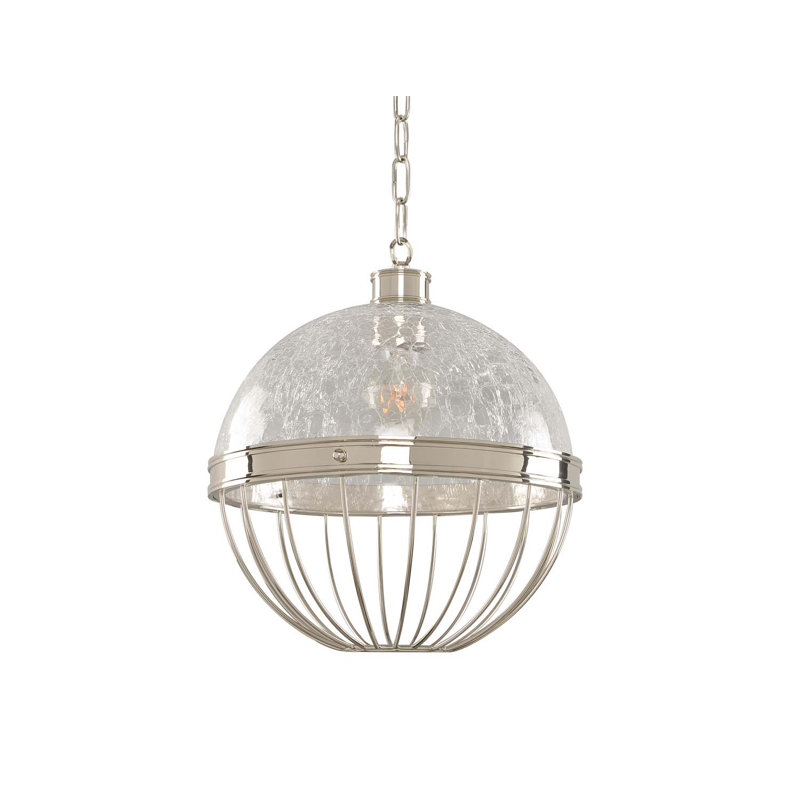 Montauk 1 LT Polished Nickel Pendant Kalco, 14" H x 12" W x 12" D