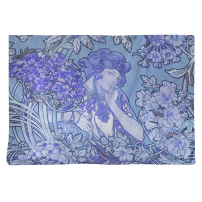 Récapitulatif 18" alphonse mucha femme entre les fleurs