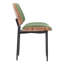 Contemporary Kitchen & Dining Chair with Walnut Bentwood Frame and Padded Faux Leather Seat-2108173973